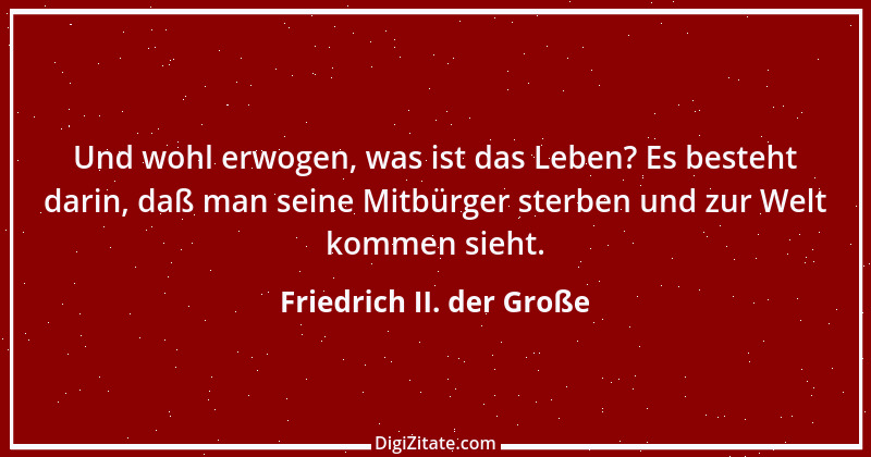 Zitat von Friedrich II. der Große 232