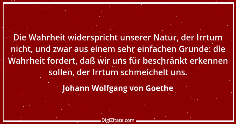 Zitat von Johann Wolfgang von Goethe 1080