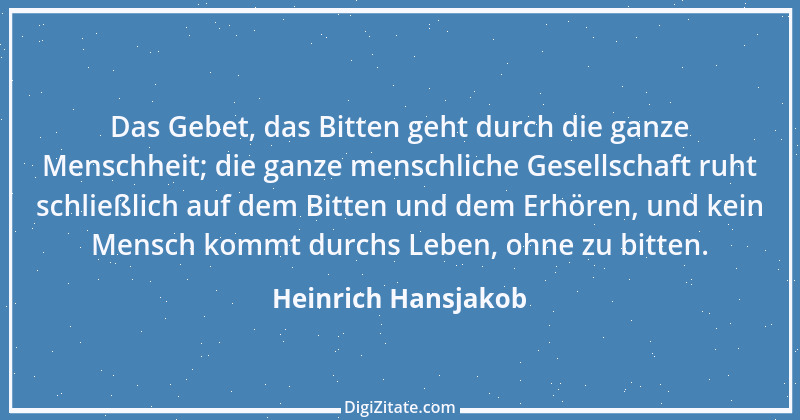 Zitat von Heinrich Hansjakob 10