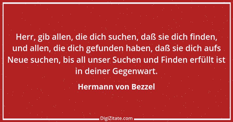 Zitat von Hermann von Bezzel 18