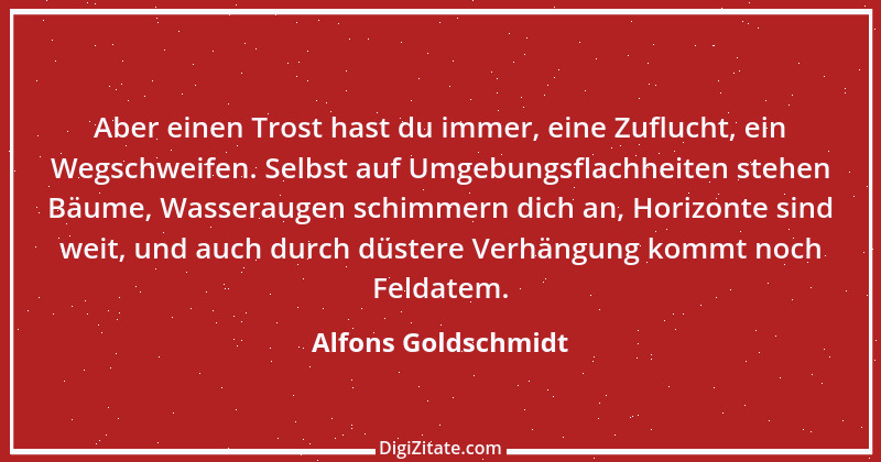 Zitat von Alfons Goldschmidt 1