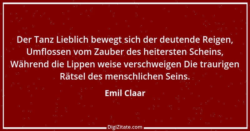 Zitat von Emil Claar 14