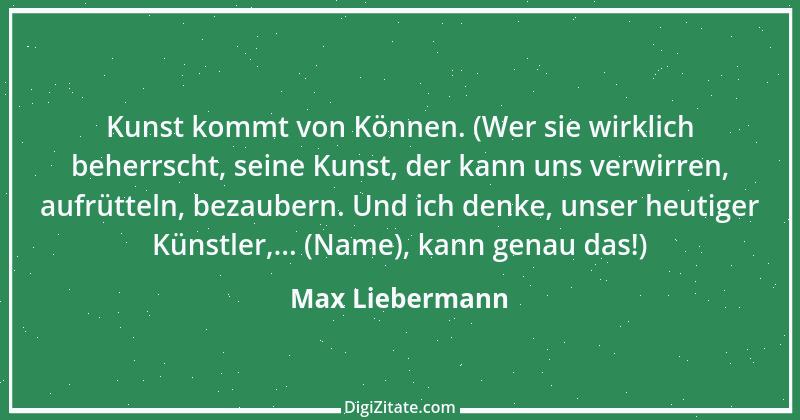 Zitat von Max Liebermann 8