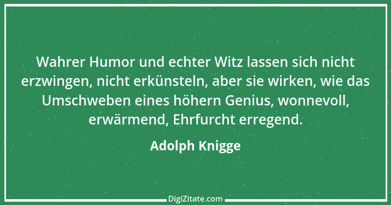 Zitat von Adolph Knigge 142