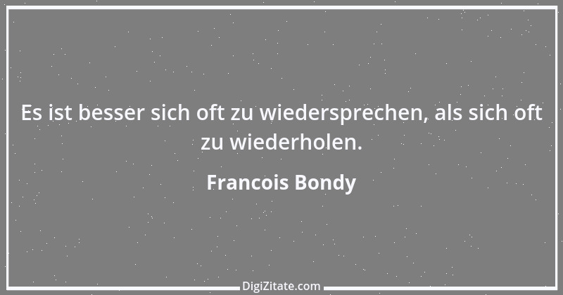 Zitat von Francois Bondy 1