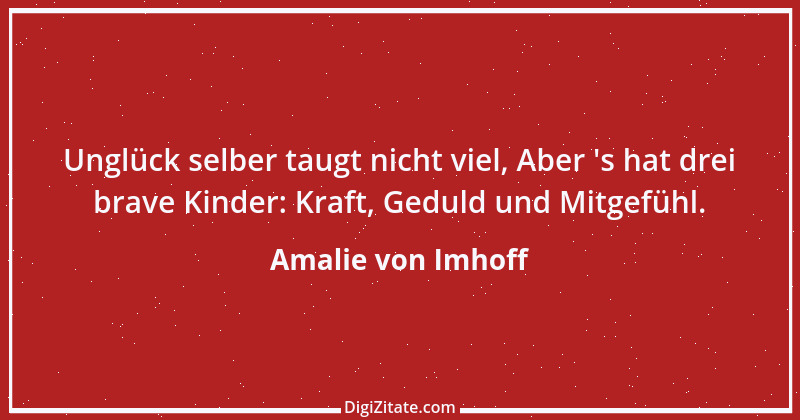 Zitat von Amalie von Imhoff 1