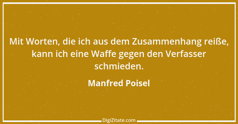 Zitat von Manfred Poisel 174