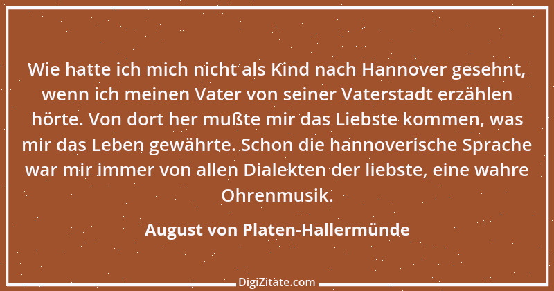 Zitat von August von Platen-Hallermünde 37