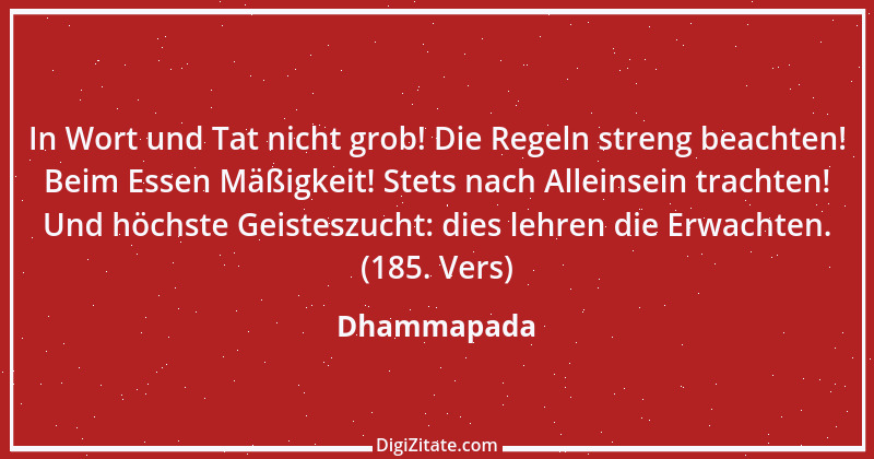 Zitat von Dhammapada 82