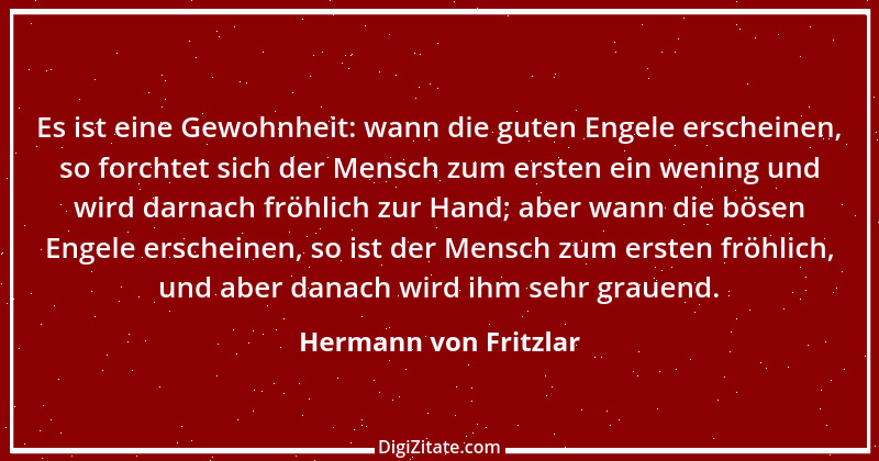 Zitat von Hermann von Fritzlar 1