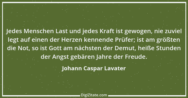 Zitat von Johann Caspar Lavater 59