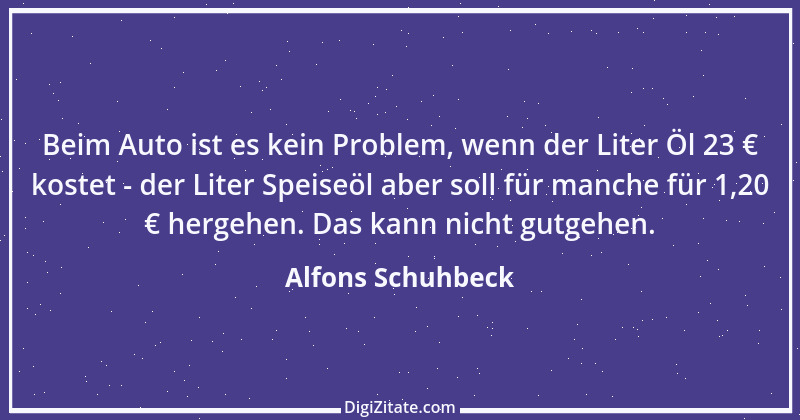 Zitat von Alfons Schuhbeck 1