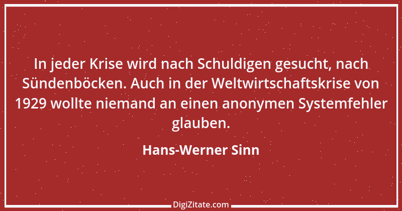 Zitat von Hans-Werner Sinn 8