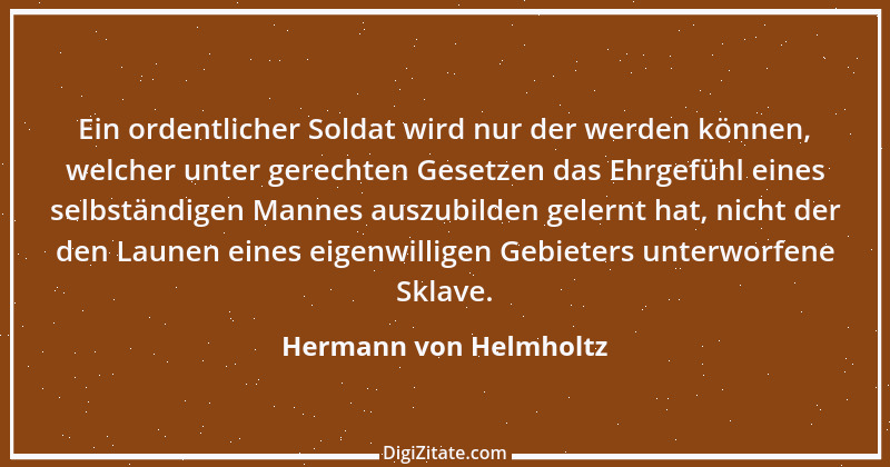 Zitat von Hermann von Helmholtz 1