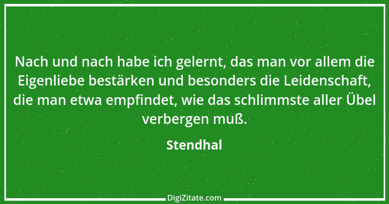 Zitat von Stendhal 60