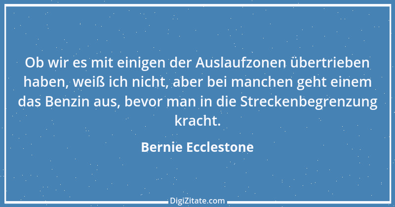 Zitat von Bernie Ecclestone 2