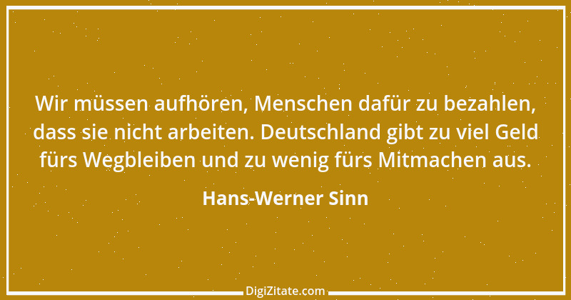 Zitat von Hans-Werner Sinn 9