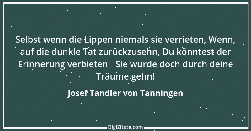 Zitat von Josef Tandler von Tanningen 1