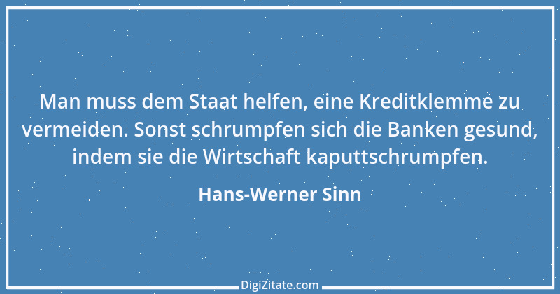 Zitat von Hans-Werner Sinn 10