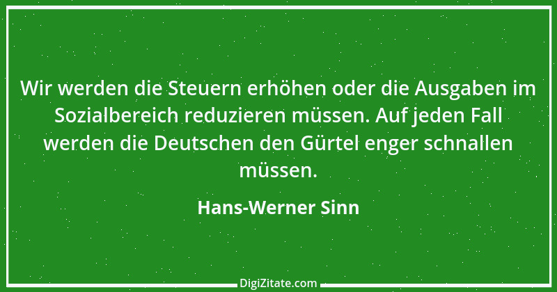 Zitat von Hans-Werner Sinn 11