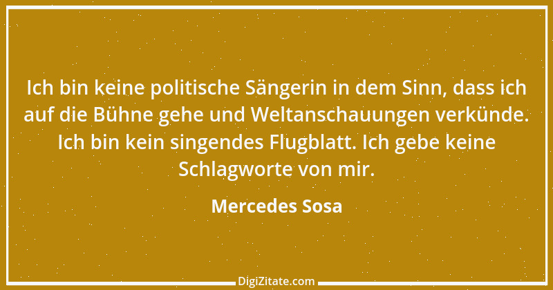 Zitat von Mercedes Sosa 3