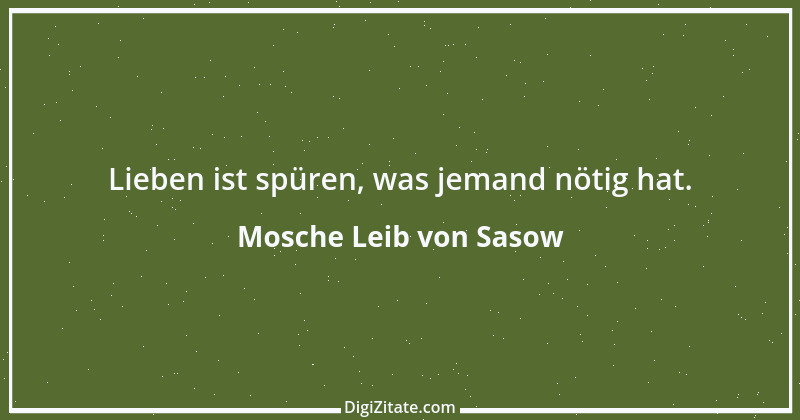 Zitat von Mosche Leib von Sasow 1