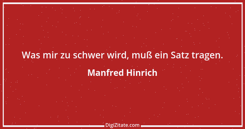 Zitat von Manfred Hinrich 2937