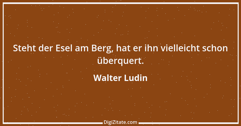 Zitat von Walter Ludin 265