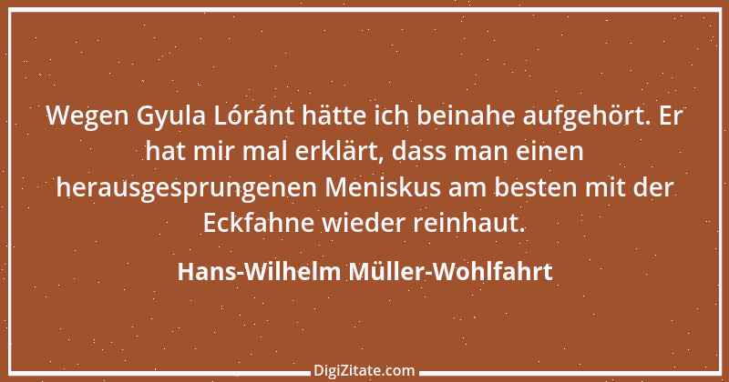 Zitat von Hans-Wilhelm Müller-Wohlfahrt 1