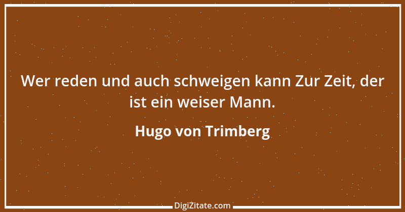 Zitat von Hugo von Trimberg 2