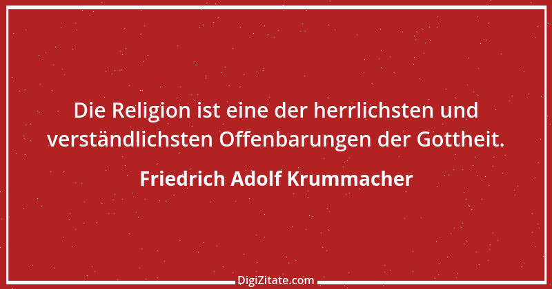 Zitat von Friedrich Adolf Krummacher 8