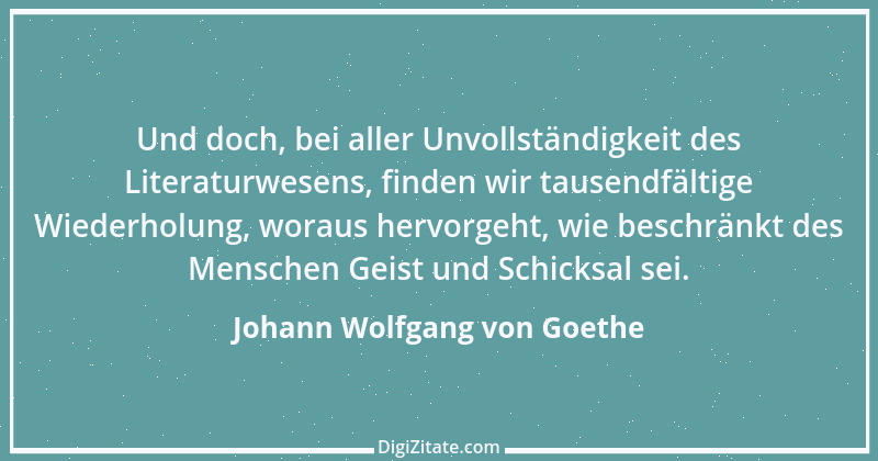 Zitat von Johann Wolfgang von Goethe 3097