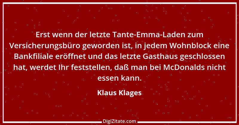 Zitat von Klaus Klages 349