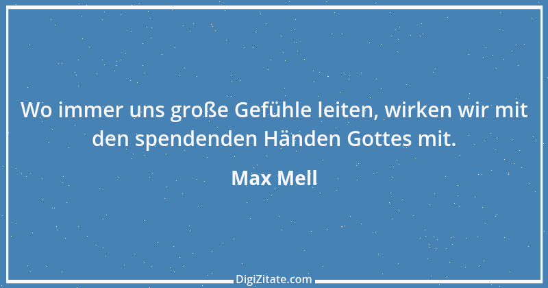 Zitat von Max Mell 1