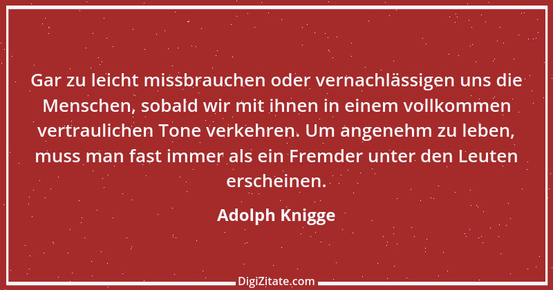 Zitat von Adolph Knigge 155