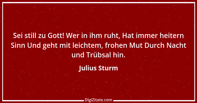 Zitat von Julius Sturm 6