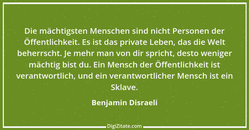 Zitat von Benjamin Disraeli 50