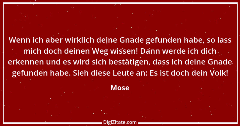 Zitat von Mose 3