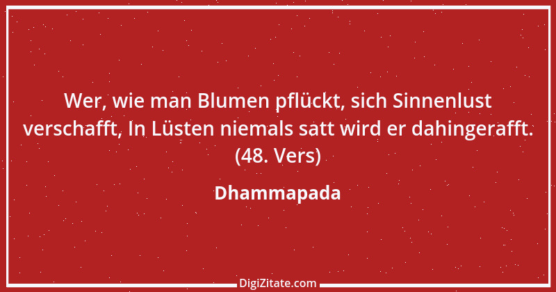 Zitat von Dhammapada 96