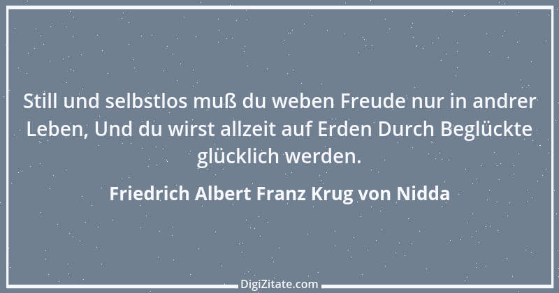 Zitat von Friedrich Albert Franz Krug von Nidda 2