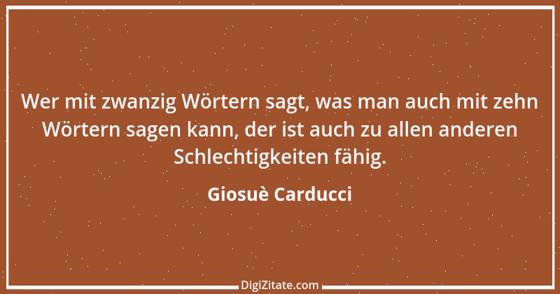 Zitat von Giosuè Carducci 3