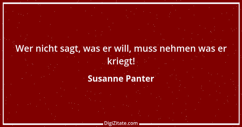 Zitat von Susanne Panter 6