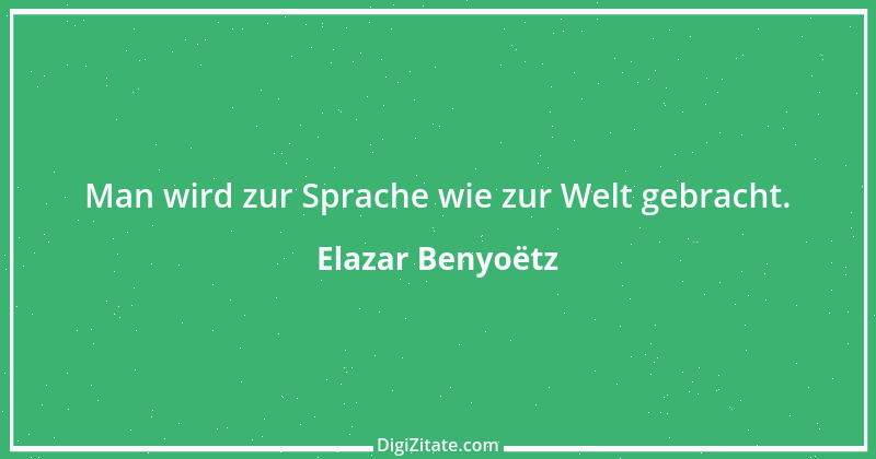 Zitat von Elazar Benyoëtz 58