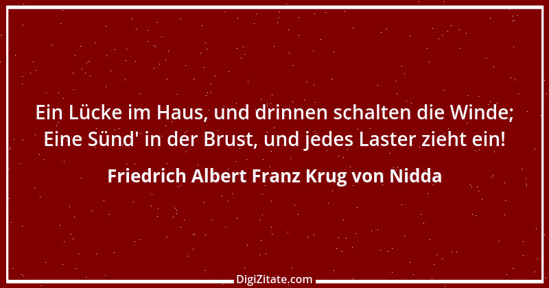 Zitat von Friedrich Albert Franz Krug von Nidda 5