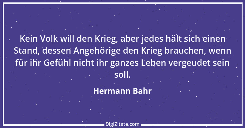 Zitat von Hermann Bahr 13