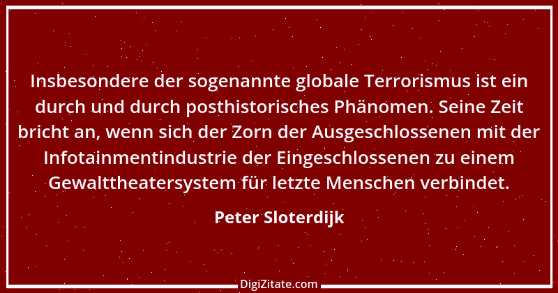 Zitat von Peter Sloterdijk 27