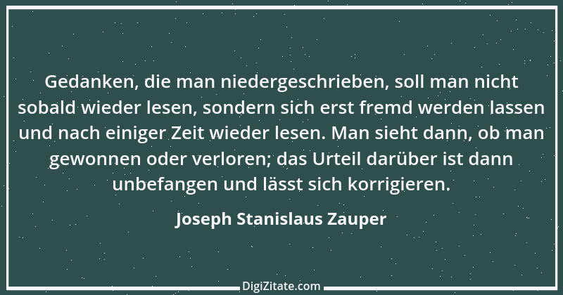 Zitat von Joseph Stanislaus Zauper 87