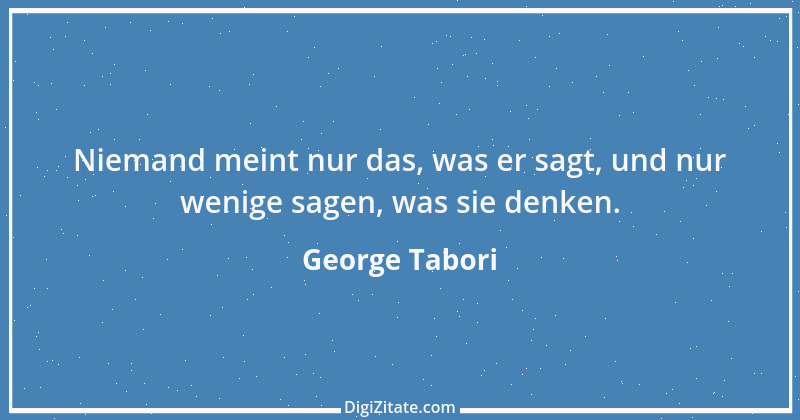 Zitat von George Tabori 2