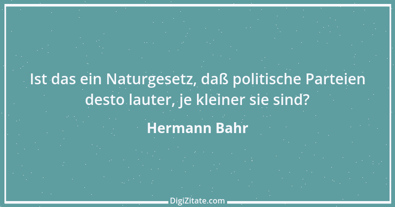 Zitat von Hermann Bahr 14