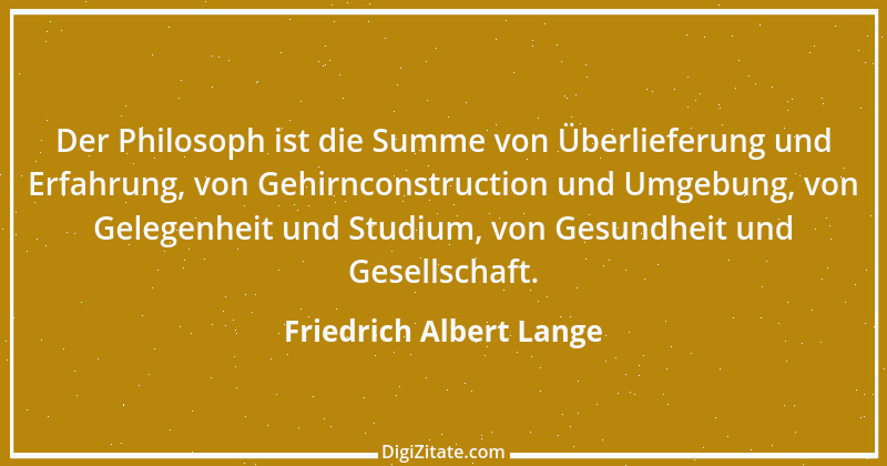 Zitat von Friedrich Albert Lange 2